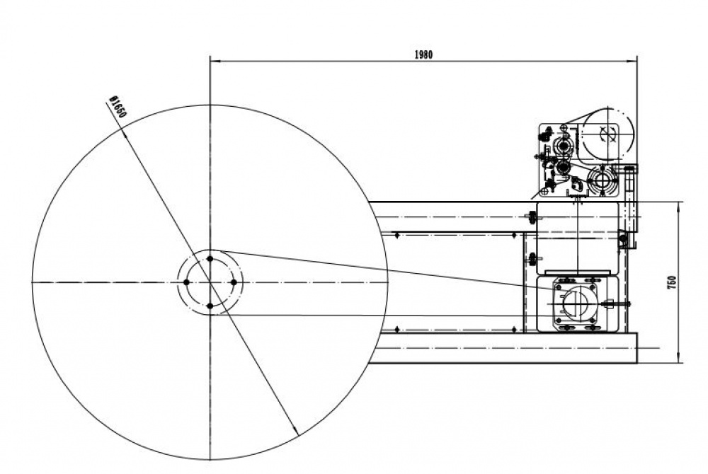 Owijarka T1650FL 2,1 m, 2,4 m, 2,8 m